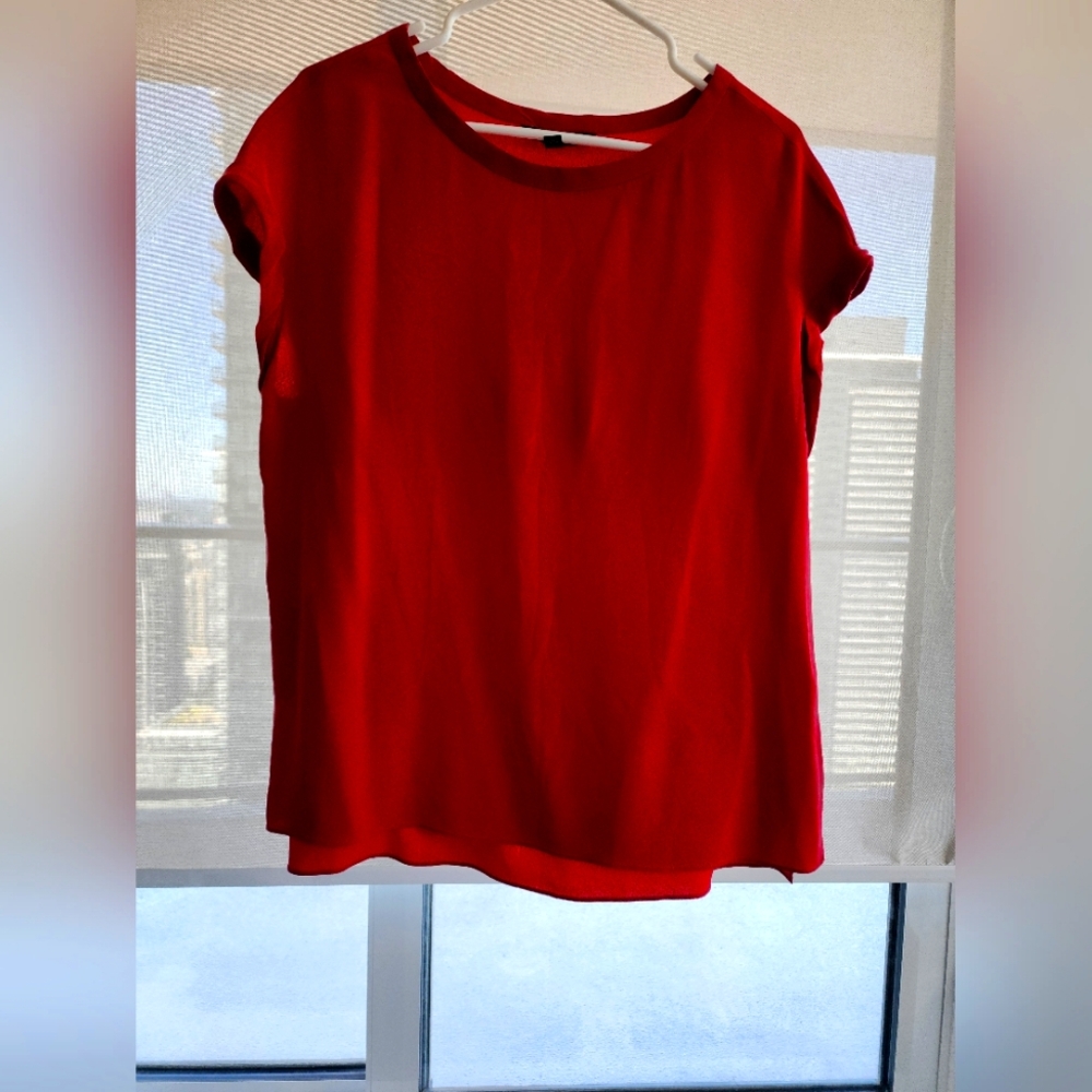 Club Monaco red blouse